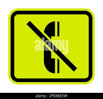 Symbol Do not use the phone Stock Vector