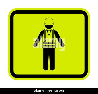 Symbol Wear Life Jacket Isolate On White Background Stock Vector
