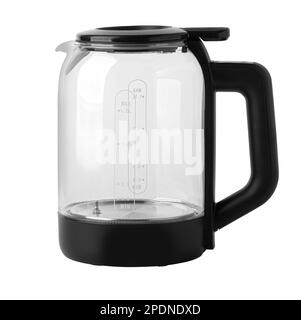 modern electric kettle boiling water using Schott Duran heatproof  borosilicate glass Stock Photo - Alamy