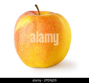 red yellow apple  isolated on  white background Stock Photo