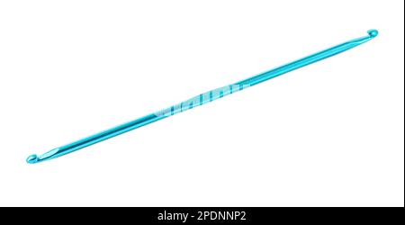 metal crochet hook isolated on white background Stock Photo
