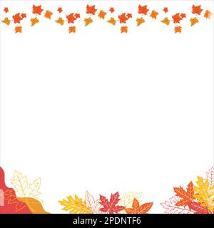 Autumn leaves background Stock Vector