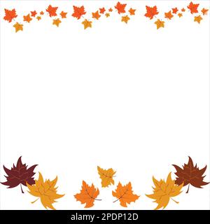 Autumn leaves background Stock Vector