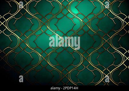 emerald green and gold background