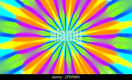 Kaleidoscope flower pattern symmetry blur background. 2D layout illustration Stock Photo