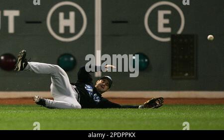 The Toronto Blue Jays centerfielder, Vernon Wells (10) is all smiles as he  rounds the bases after his two run home run blast during the first inning  of Monday's Opening Day baseball