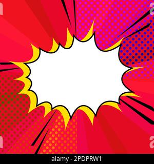 Bright cloud template in pop art style for print and design .Vector illustration. Stock Vector