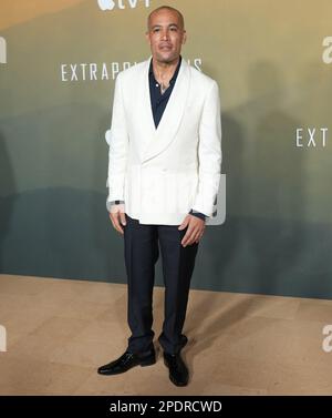 Los Angeles, USA. 14th Mar, 2023. Ben Harper arrives at the Apple Original Series' EXTRAPOLATIONS Premiere held at the Hammer Museum in Westwood, CA on Tuesday, ?March 14, 2023. (Photo By Sthanlee B. Mirador/Sipa USA) Credit: Sipa USA/Alamy Live News Stock Photo