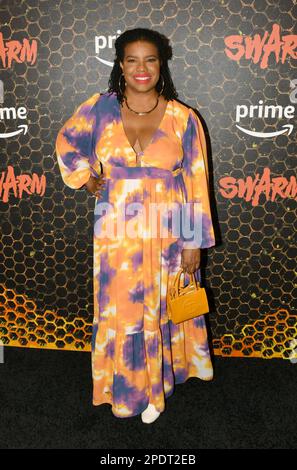 Los Angeles, Ca. 14th Mar, 2023. April Reign at the LA premiere of Swarm at the Lighthouse ArtSpace Los Angeles in Los Angeles, California on March 14, 2023. Credit: Koi Sojer/Snap'n U Photos/Media Punch/Alamy Live News Stock Photo