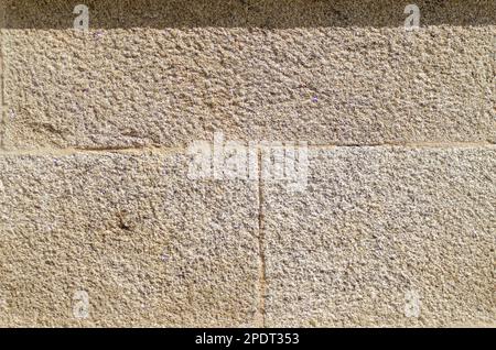 wall of large granite blocks, backgrounds Stock Photo