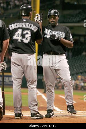 The New York Mets' Carlos Delgado is shown during a game against the  Washinton Nationals at RFK Stadium in Washington, DC, on Thursday, April  13, 2006. (Photo by George Bridges/KRT Stock Photo 