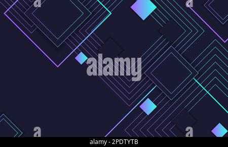 Abstract picture with squares, on a blue background. The image is suitable for use in various projects such as website design, graphic illustrations, Stock Vector