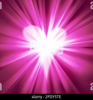 Pink flare with a heart. Abstract romantic background with glowing heart.  Shining love and romance concept. Graphic element for wedding invitation,  bi Stock Vector Image & Art - Alamy