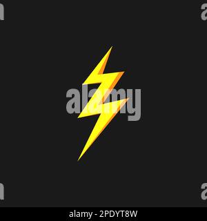 Thunder and bolt lighting elements. Flash icons set. Elestric blitz. Vector thunderbolt on white background Stock Vector