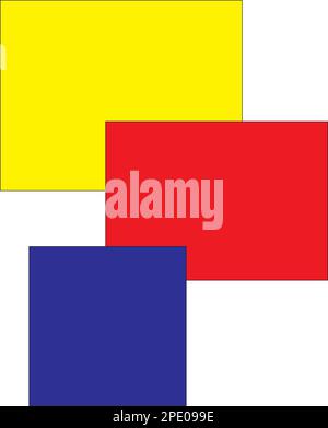 Multicolored squares on a white background Stock Vector