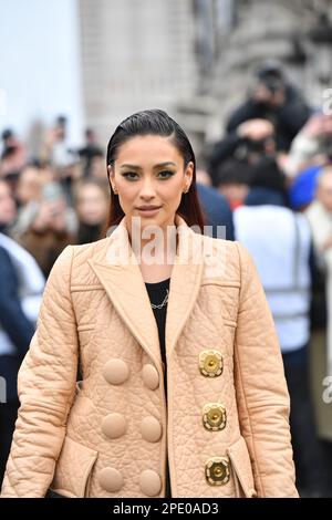 Shay Mitchell attends the Louis Vuitton Womenswear Fall Winter Stock Photo