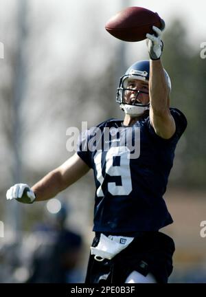 Seattle Seahawks wide receiver Joe Jurevicius indicates a first