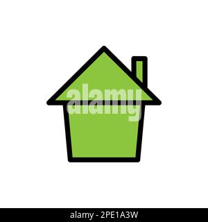 Home line icon isolated on white background. Black flat thin icon on modern outline style. Linear symbol and editable stroke. Simple and pixel perfect Stock Vector