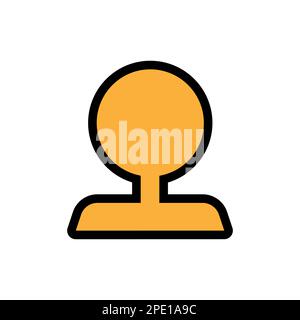 Person line icon isolated on white background. Black flat thin icon on modern outline style. Linear symbol and editable stroke. Simple and pixel perfe Stock Vector