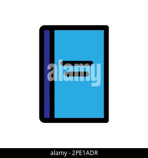 Book line icon isolated on white background. Black flat thin icon on modern outline style. Linear symbol and editable stroke. Simple and pixel perfect Stock Vector