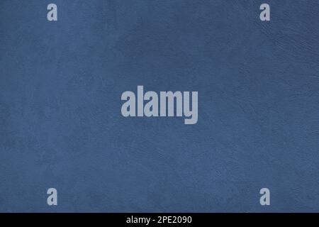 Texture of blue decorative plaster or concrete. Abstract grunge background for design. Stock Photo
