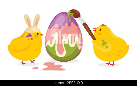 Happy Easter theme. Stock Vector