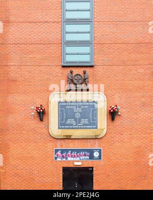 Memorial to Those Who Lost Their Lives in the 1958 Munich Air Disaster Stock Photo