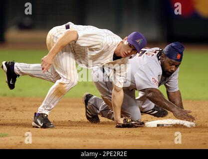 Arizona Diamondbacks second baseman Craig Counsell rounds third after  hitting a leadoff homer against the Cincinnati Reds Ramon Ortiz July 8,  2005 in Phoenix, AZ. (UPI Photo/Will Powers Stock Photo - Alamy