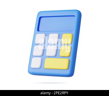3d calculator icon Stock Vector
