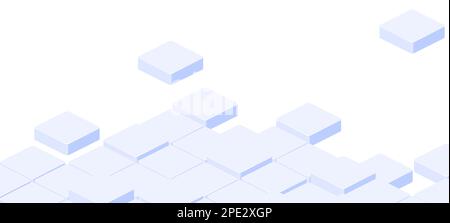 Abstract cube pattern in isometric style for printing and decoration. Vector illustration. Stock Vector