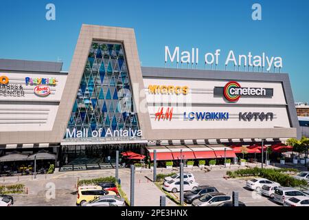 16 September 2022, Antalya, Turkiye: Big Mall of Antalya shopping center Stock Photo