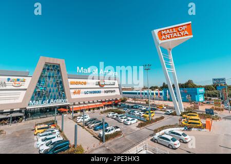 16 September 2022, Antalya, Turkiye: Big Mall of Antalya shopping center Stock Photo