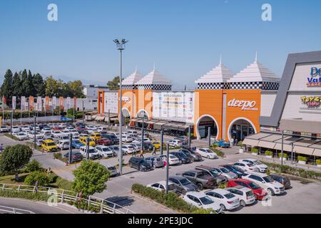 16 September 2022, Antalya, Turkiye: Big Deepo outlet shopping center Stock Photo