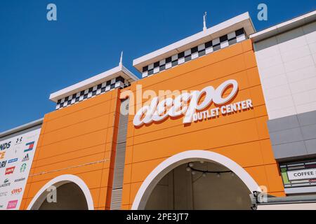 16 September 2022, Antalya, Turkiye: Big Deepo outlet shopping center Stock Photo