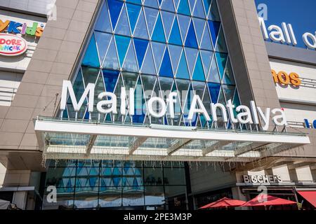 16 September 2022, Antalya, Turkiye: Big Mall of Antalya shopping center Stock Photo