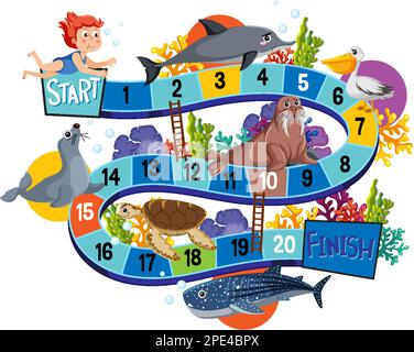 Snake game stock illustration. Illustration of number - 2909961