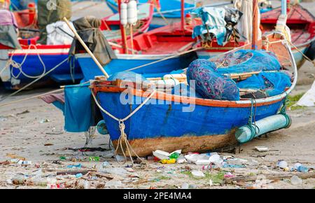 Fishing boats in Hua Hin, Thailand Stock Photo