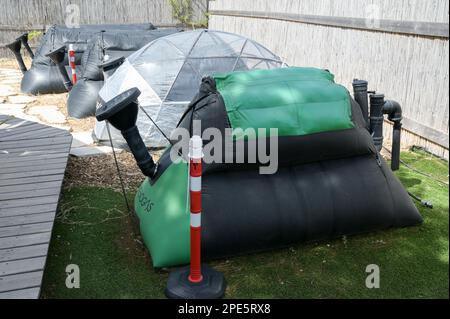 ISRAEL, Bet Yanay, startup company HomeBiogas LTD, production and distribution of small home biogas kits for rural areas, digestion of food waste to generate biogas Stock Photo