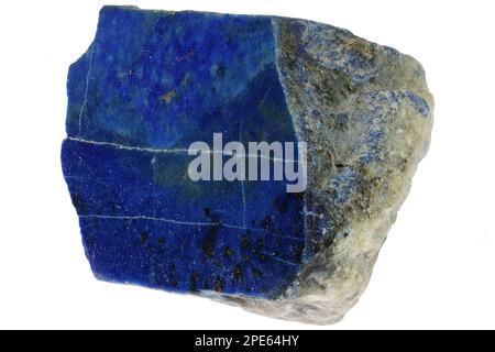 lapis lazuli from Afghanistan isolated on white background Stock Photo