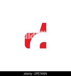 letter dc negative space logo vector Stock Vector