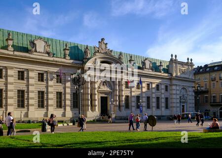 Biblioteca Nazionale Universitaria di Torino, Piazza Carlo Alberto, Turin, Piedmont, Italy Stock Photo