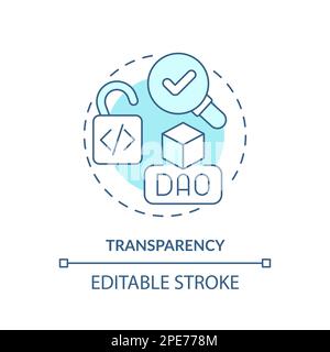 Transparency turquoise concept icon Stock Vector
