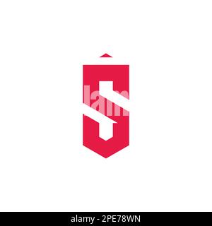 simple letter sv motion arrow up logo vector Stock Vector