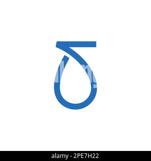 letter s drop water simple logo vector Stock Vector