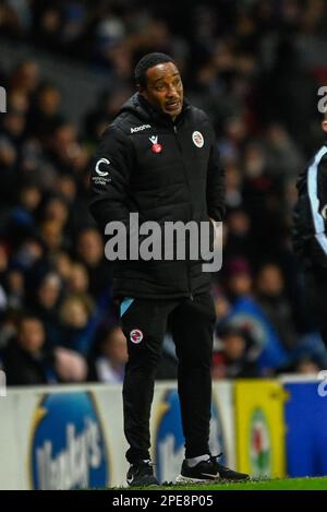 Reading Manager Paul Ince during the Sky Bet Championship match Blackburn Rovers vs Reading at Ewood Park, Blackburn, United Kingdom. 15th Mar, 2023. (Photo by Ben Roberts/News Images) Credit: News Images LTD/Alamy Live News Stock Photo