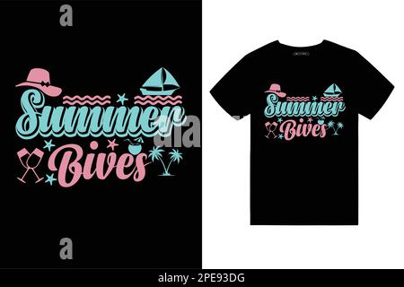 Summer t-shirt design Stock Vector