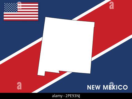 USA, United States of America Map vector template.  white color map on flag background for design, infographic - Vector illustration eps 10 Stock Vector