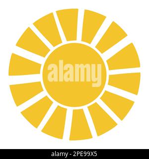 Sun icon clipart, vector symbol illustration element Stock Vector Image ...