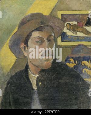 Portrait de l'artiste (1893 - 1894) by Paul Gauguin Stock Photo