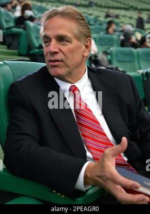 Tohoku Rakuten Golden Eagles manager Yasushi Tao wearing a mask